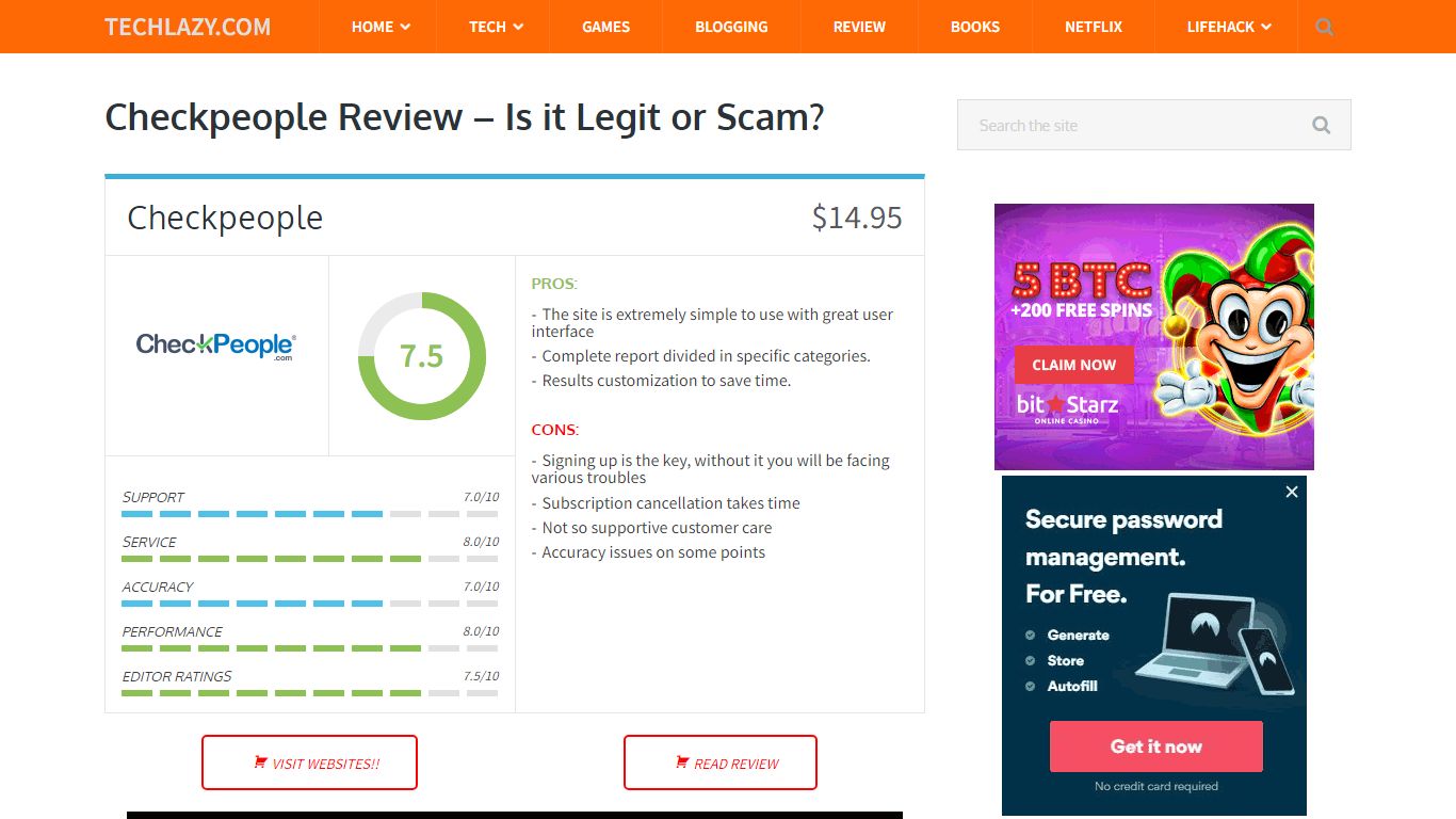 Checkpeople Review - Is it Legit or Scam? - Techlazy.com